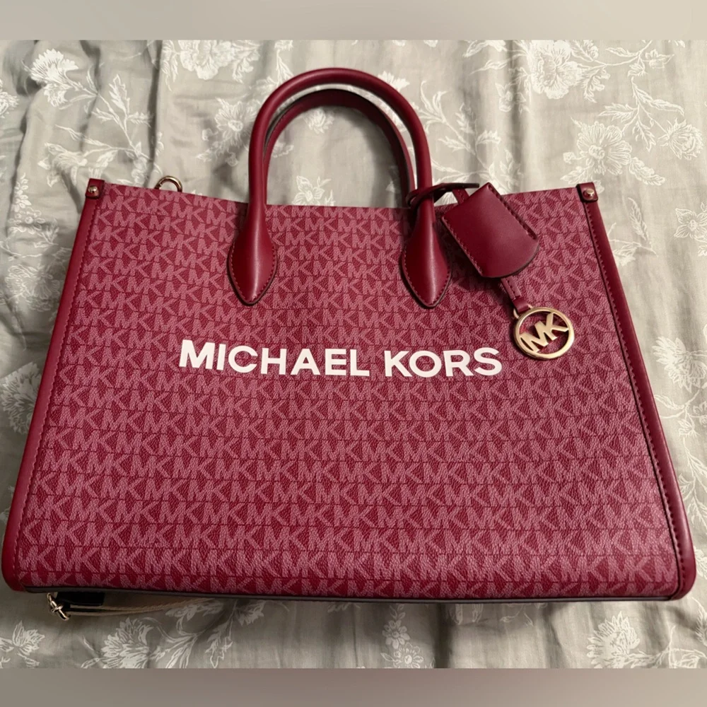 Michael Kors Mirella Tote - Cherry